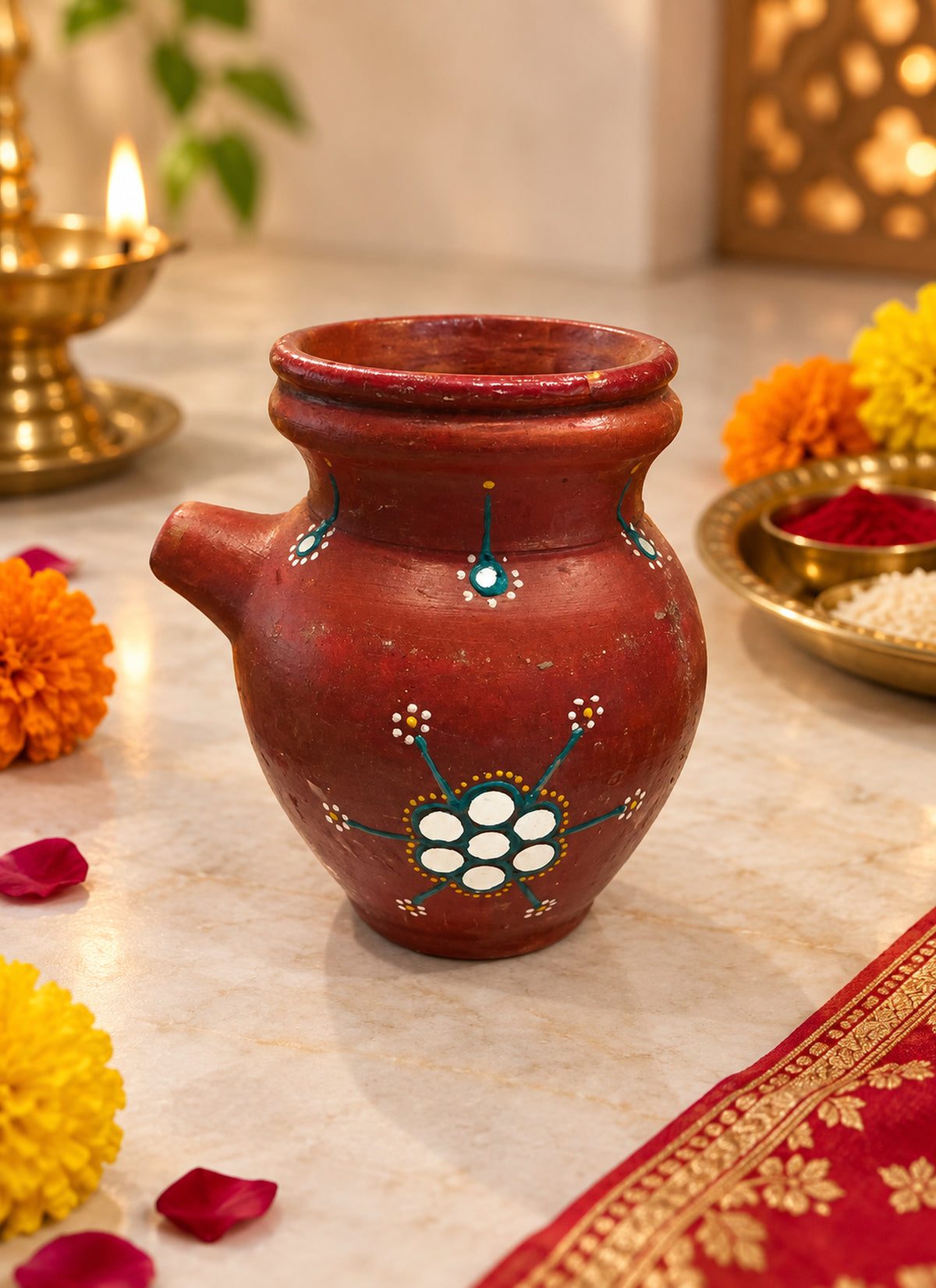 Madhoor Karwa Chauth Karwa Red 1 Set