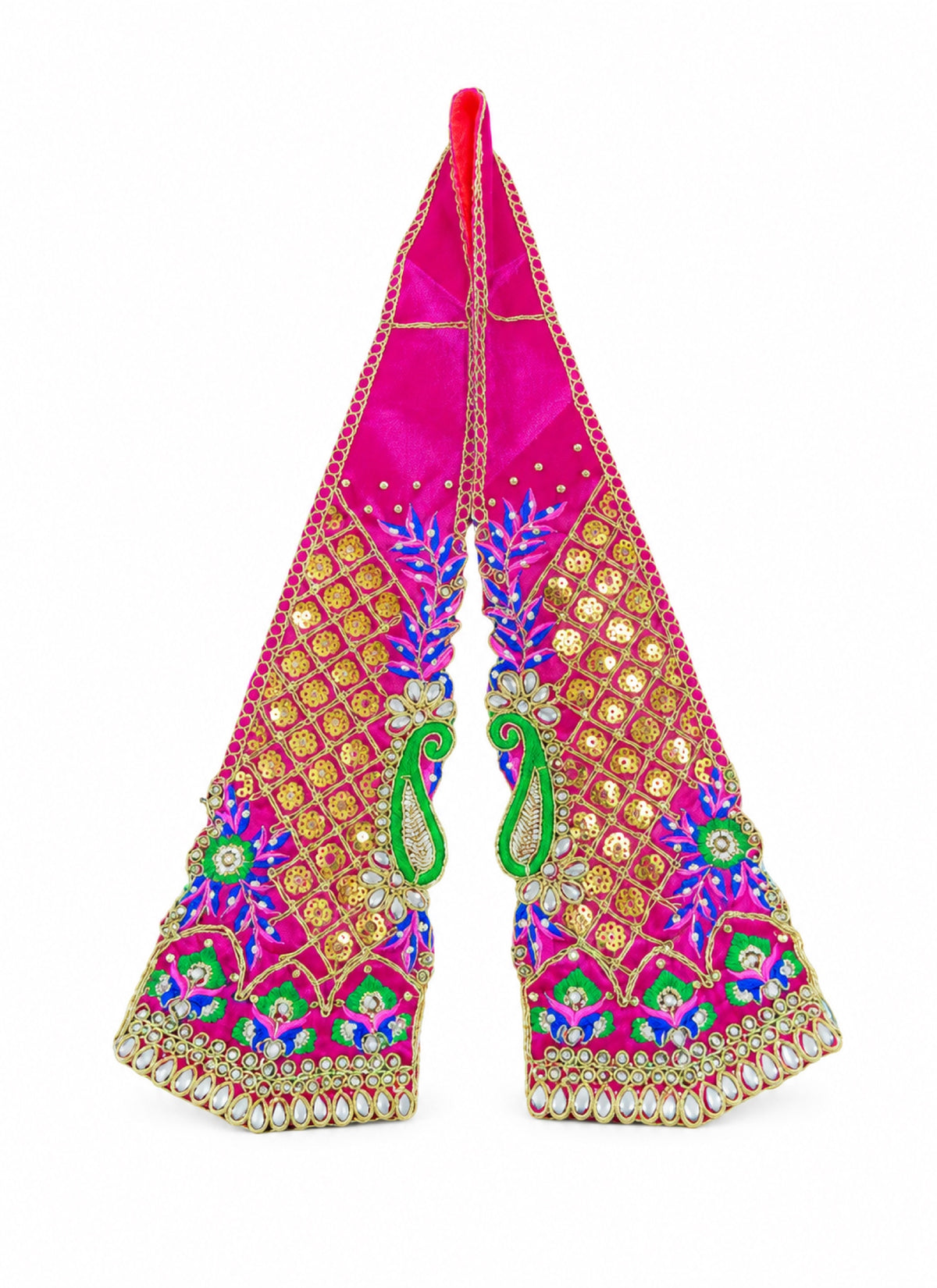 Madhoor Sequin Jaali Idol Kesh Dupatta Pink Blue Green 36 Inches 1 Piece