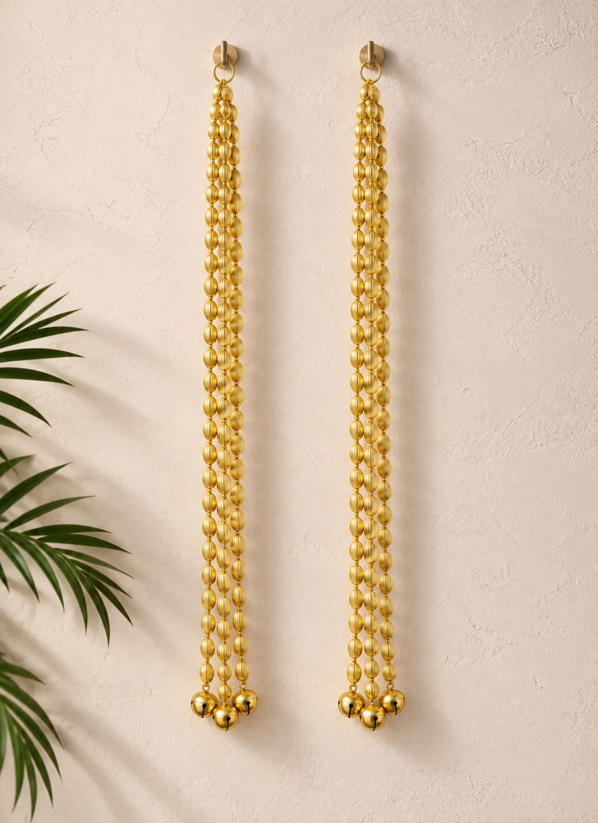 Madhoor Bell Strings Latkan Gold-Tone 2.75 Feet Set of 2