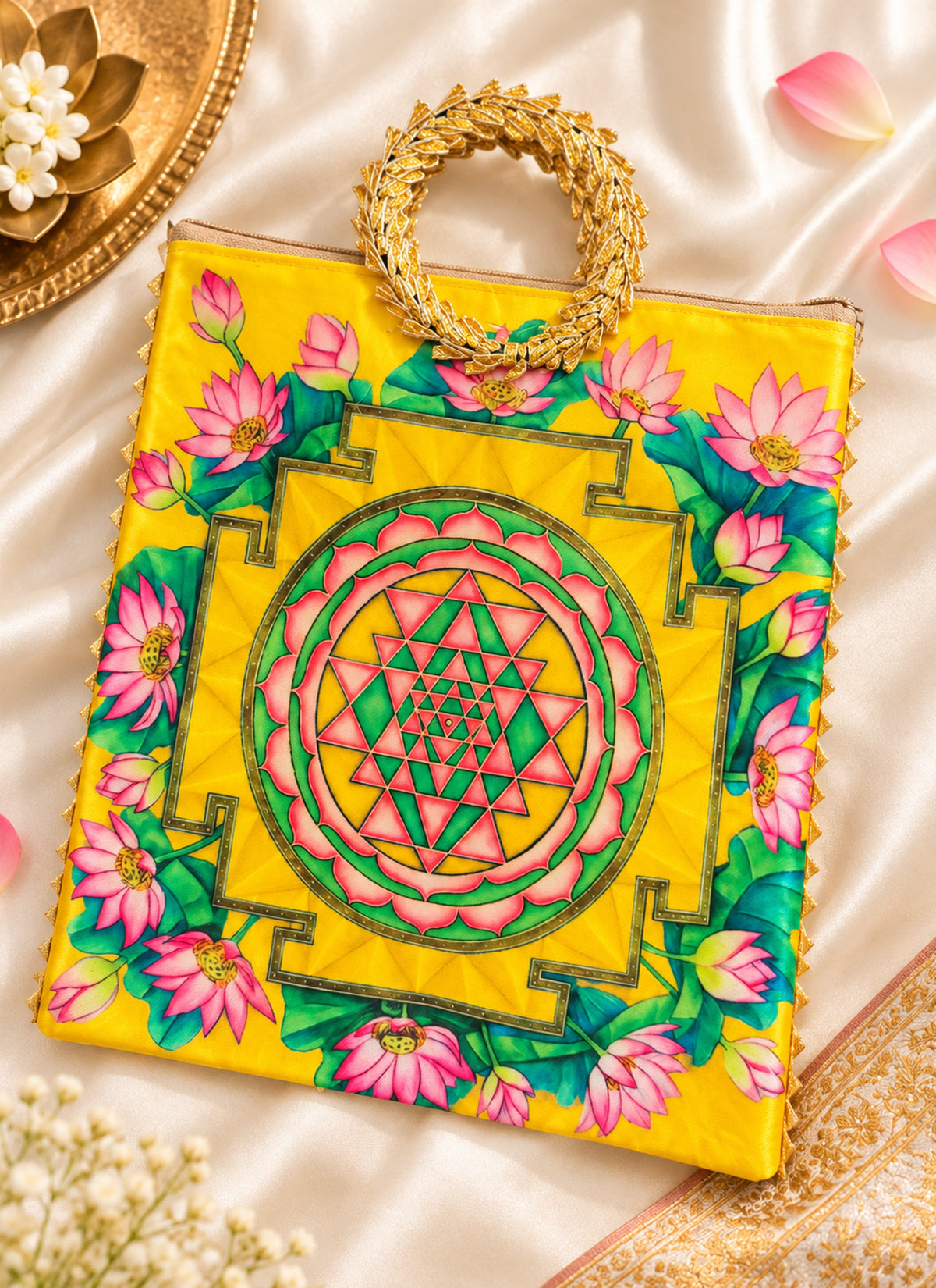 Madhoor Sri Yantra Potli Gift Bag Multicolour 9 x 9 Inches 1 Piece