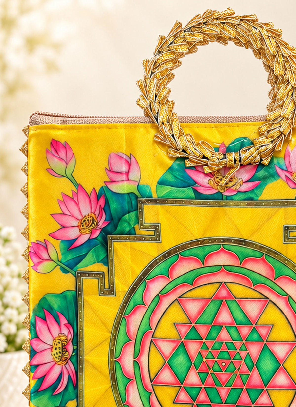 Madhoor Sri Yantra Potli Gift Bag Multicolour 9 x 9 Inches 1 Piece
