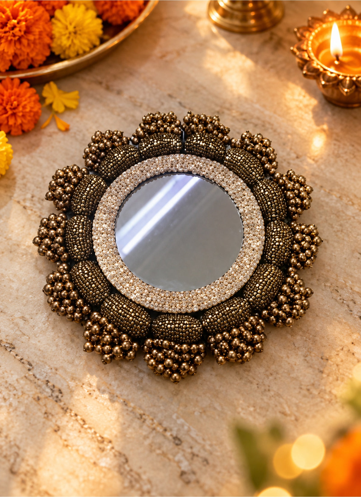 Madhoor Mirror Rangoli 7 Inches