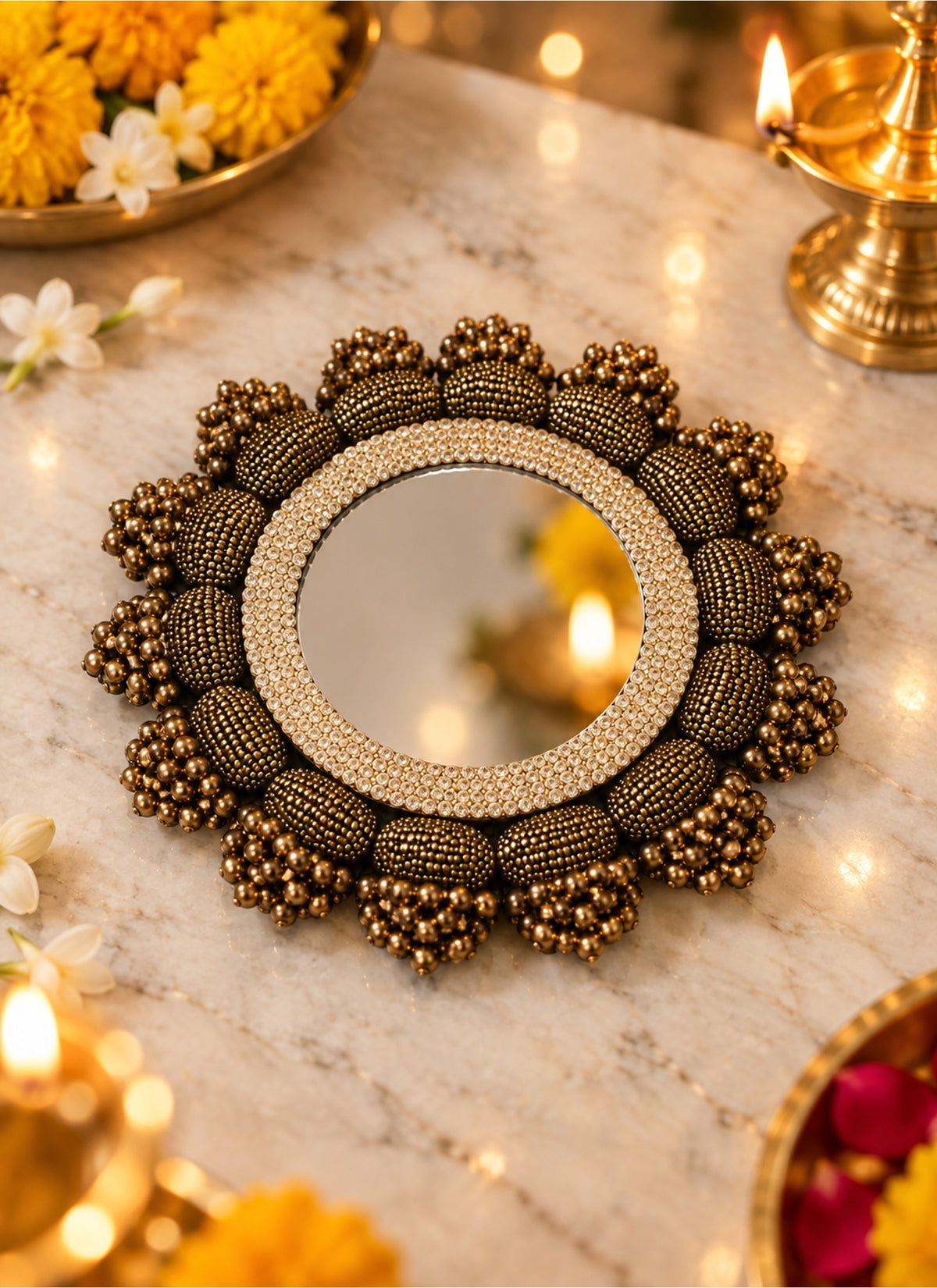 Madhoor Mirror Rangoli 7 Inches