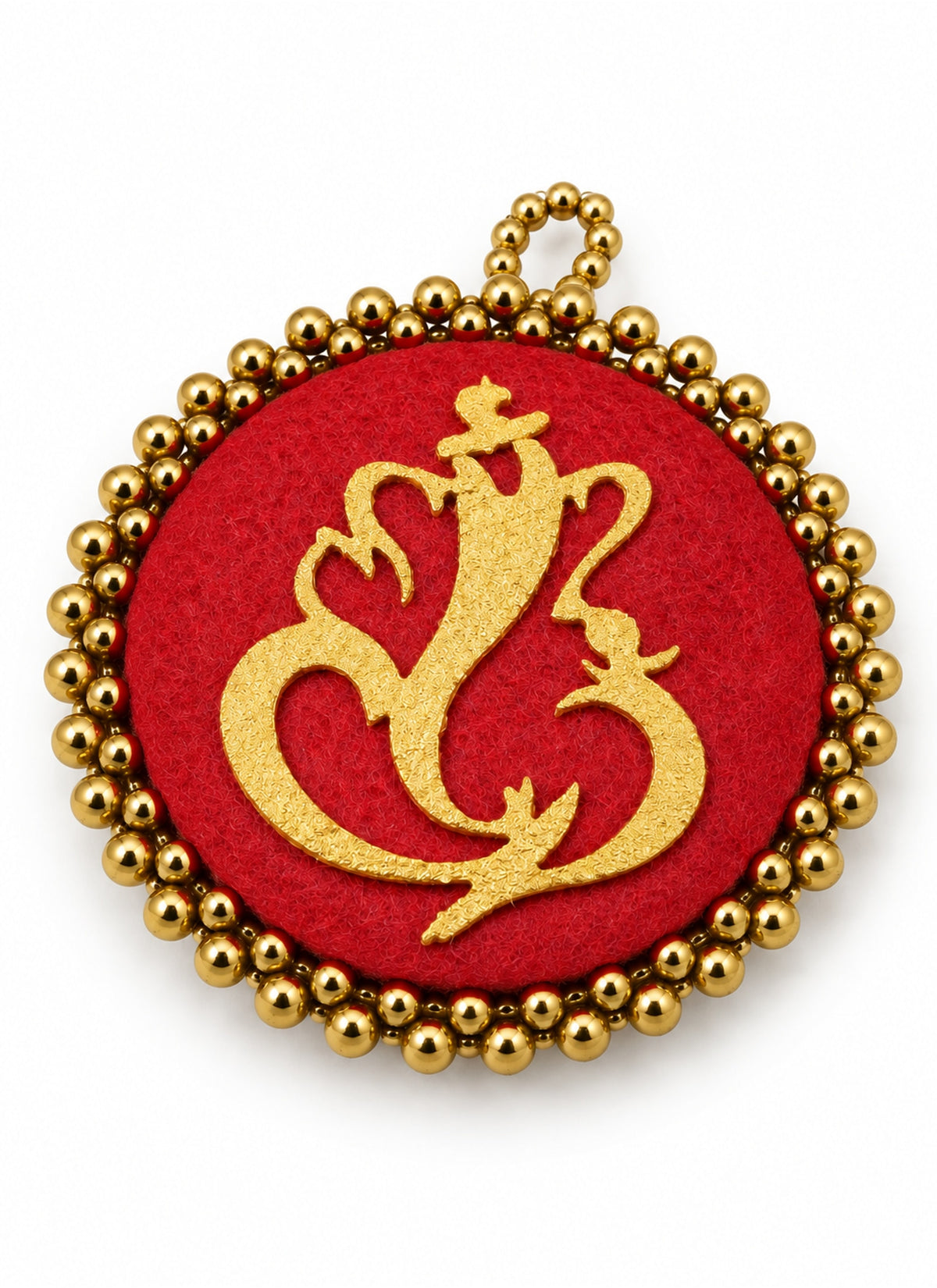Madhoor Ganesha Door Hanging Red 3 Inches