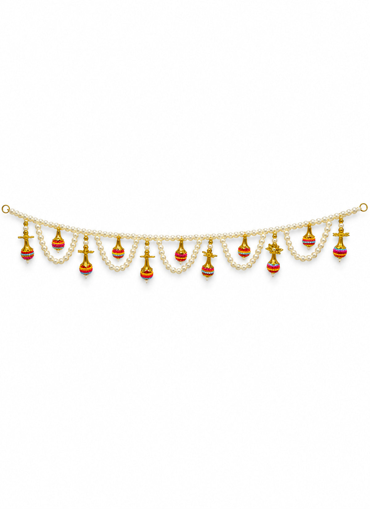 Madhoor Pearl Scallop Toran Multicolour 1 Piece