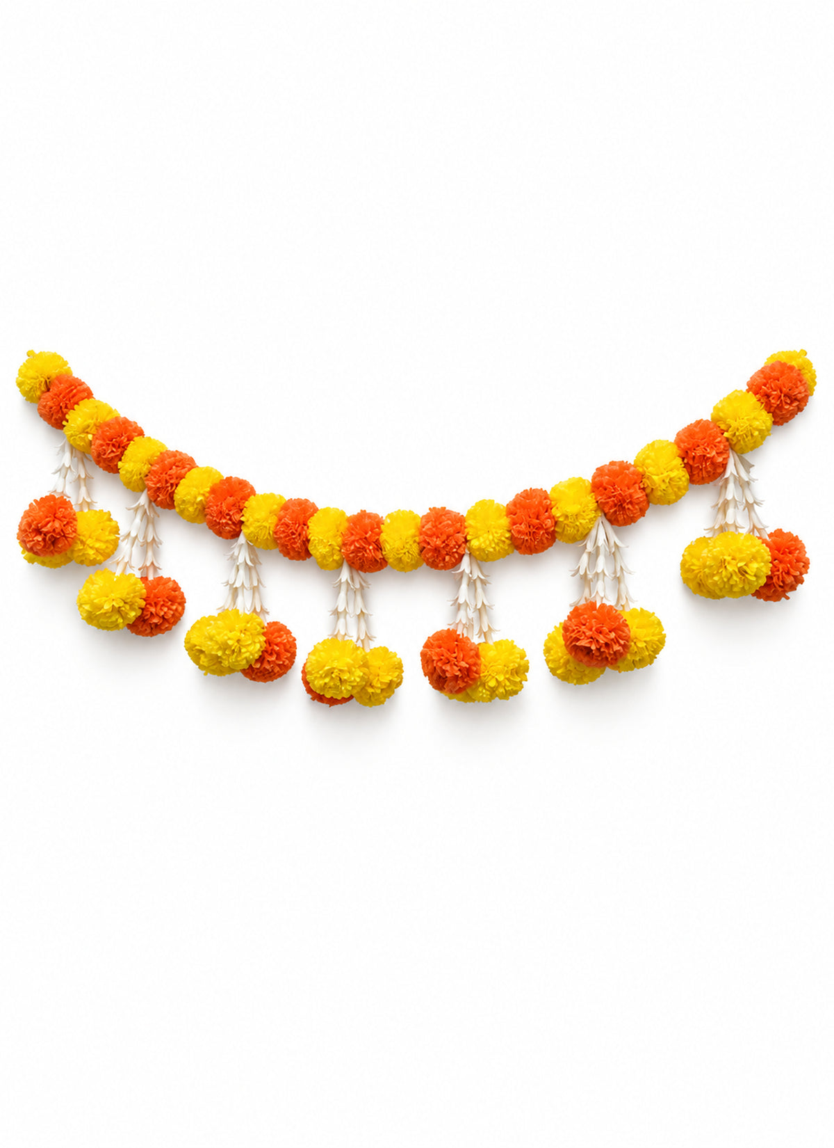 Madhoor Marigold Toran Yellow Orange 1 Piece