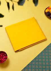 Madhoor Pure Cotton Pooja Cloth Yellow 1.25 Yard