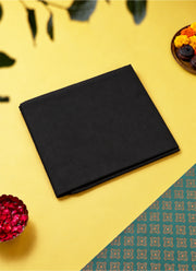 Madhoor Pure Cotton Pooja Cloth Black 1.25 Yard