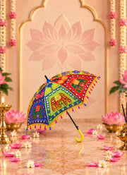 Madhoor Elephant Deity Idol Umbrella Multicolour 1 Piece
