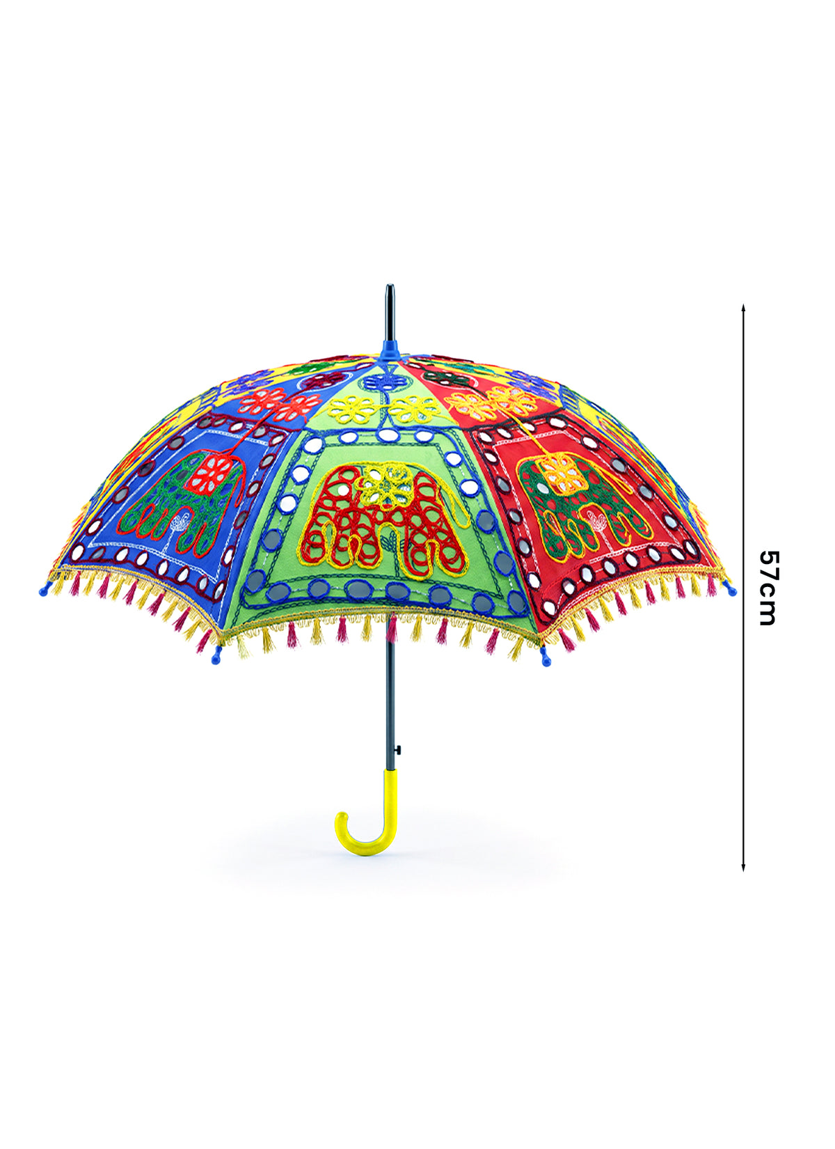 Madhoor Elephant Deity Idol Umbrella Multicolour 1 Piece