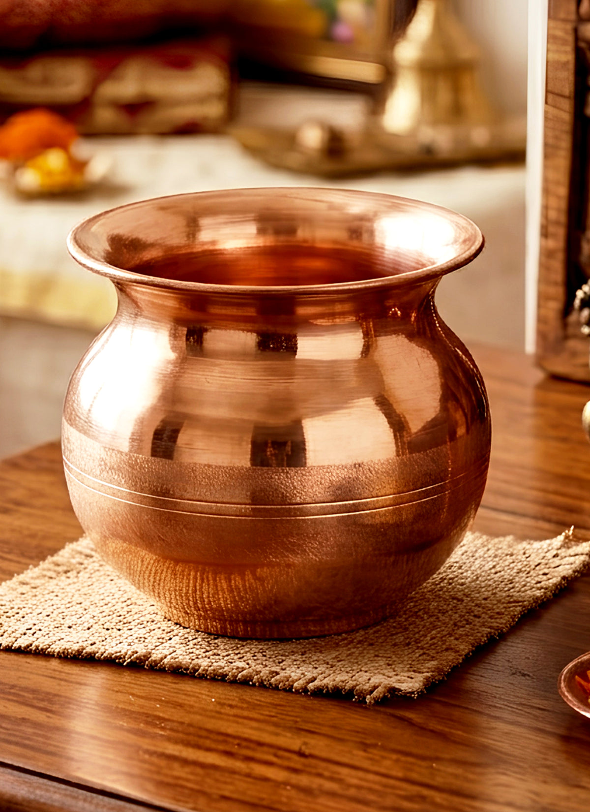 Madhoor Copper Lota Rose Gold 8 cm 1 Piece