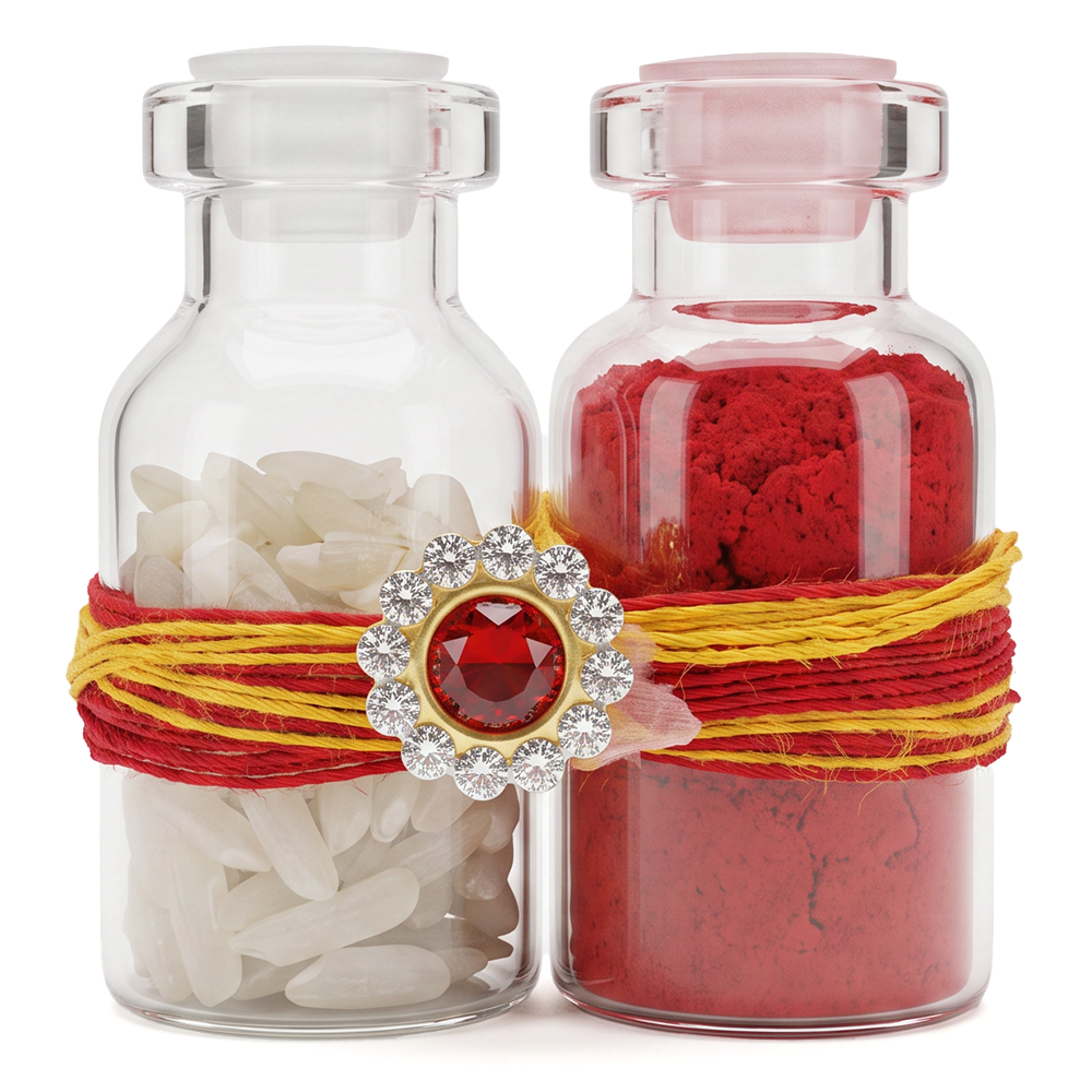 Madhoor Kumkum & Rice Dibbi 1 Set
