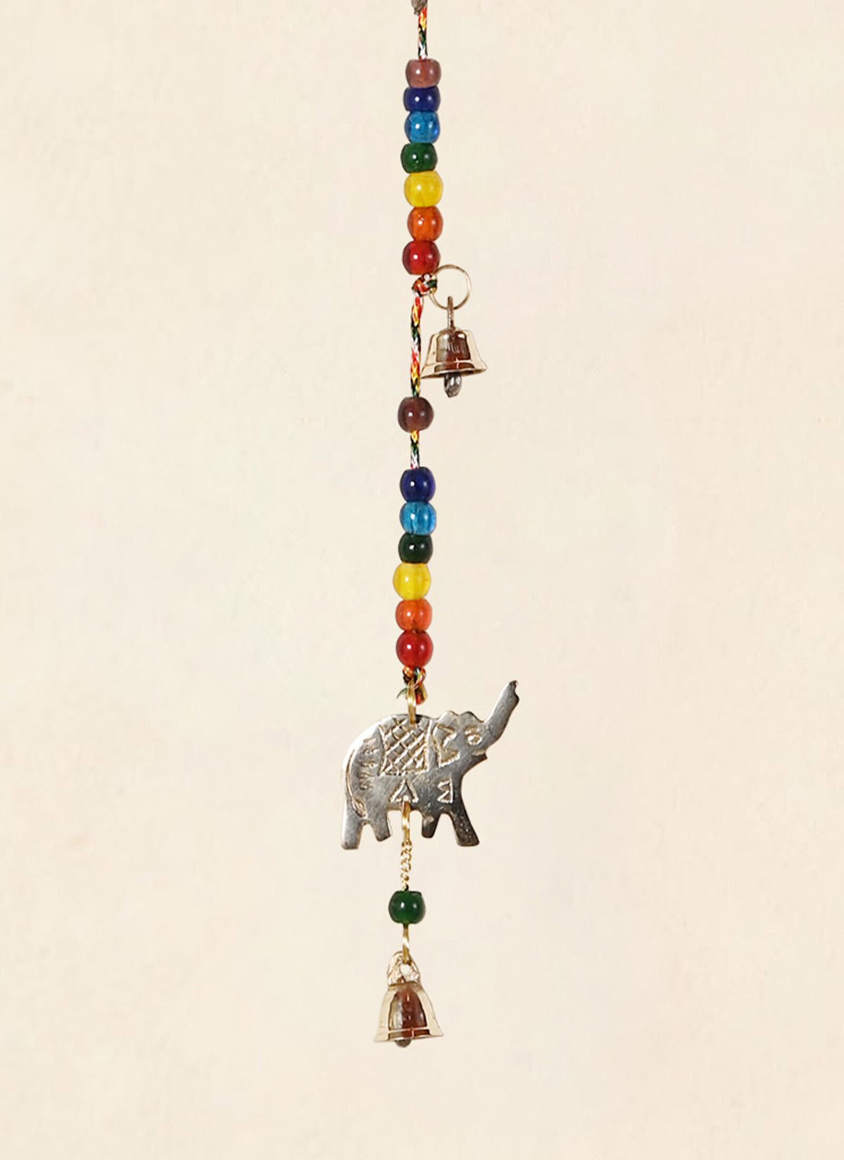 Madhoor Elephant Brass Hanging Gold-Tone 55 cm 1 Piece
