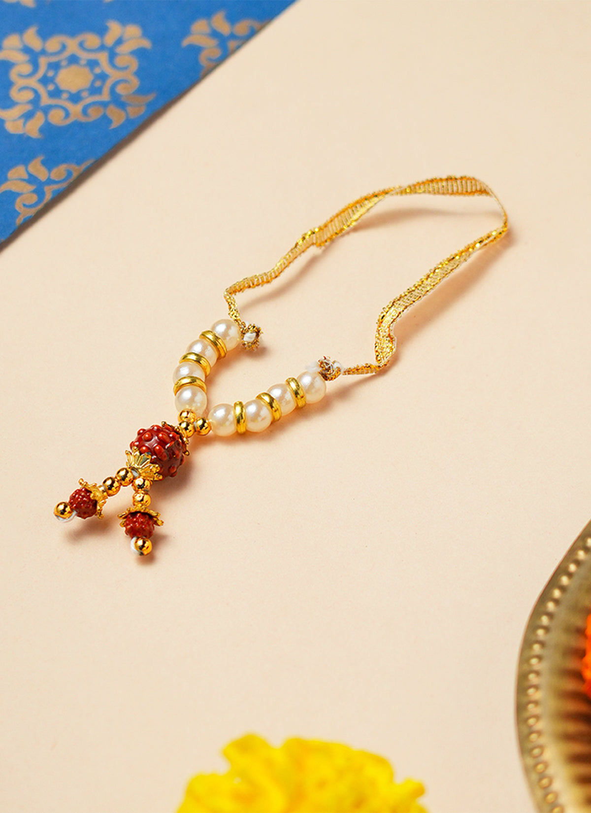 Madhoor Har Garland Pearl Rudraksha White 2.5 Inches 1 Piece