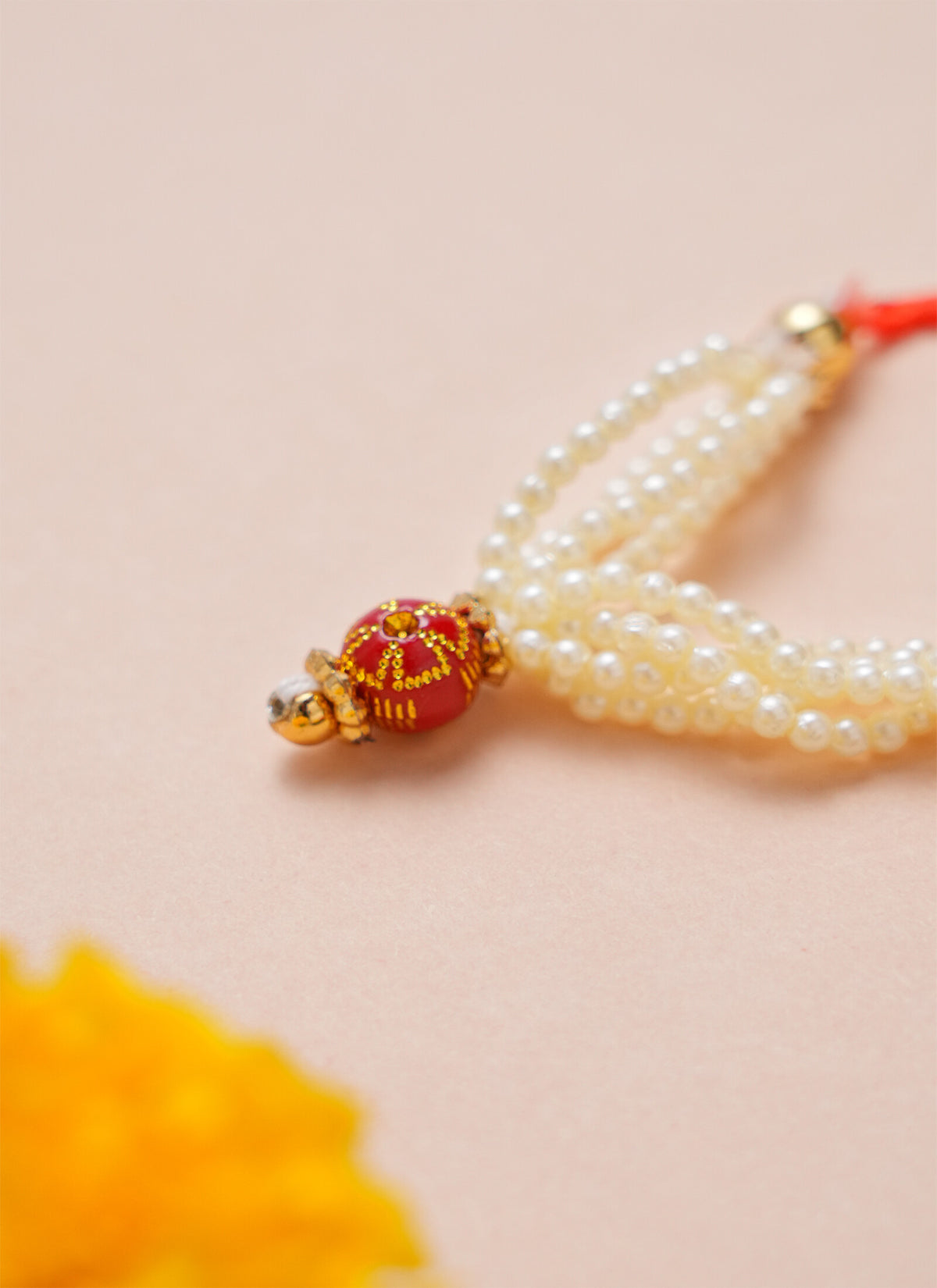 Madhoor Har Garland Pearl Pink Ivory 1 Step 1 Piece