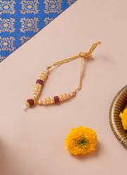 Madhoor Har Garland Rudraksha Pearl Brown Ivory 1 Step 1 Piece