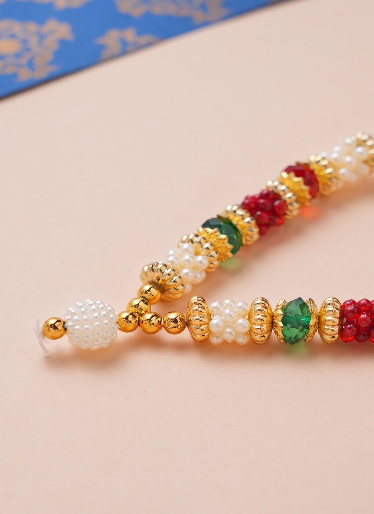 Madhoor Har Garland Bead Maroon Green 2 Step 1 Piece