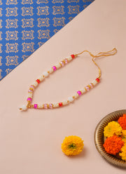 Madhoor Har Garland Crystal White Pink 2 Step 1 Piece