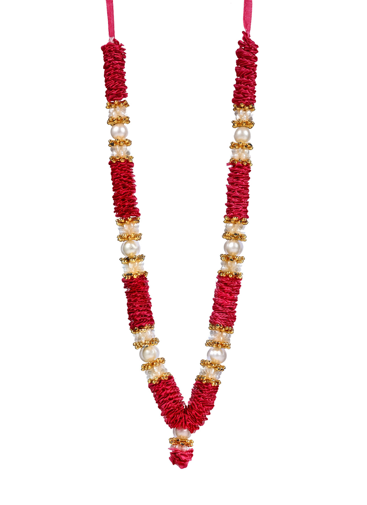 Madhoor Har Garland Flower Pearl Pink 10.5 Inches 1 Piece