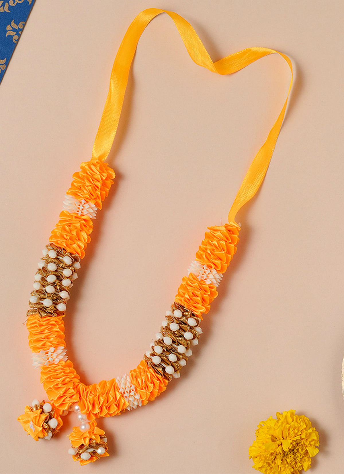 Madhoor Har Garland Marigold Mango Yellow 8 Inches 1 Piece