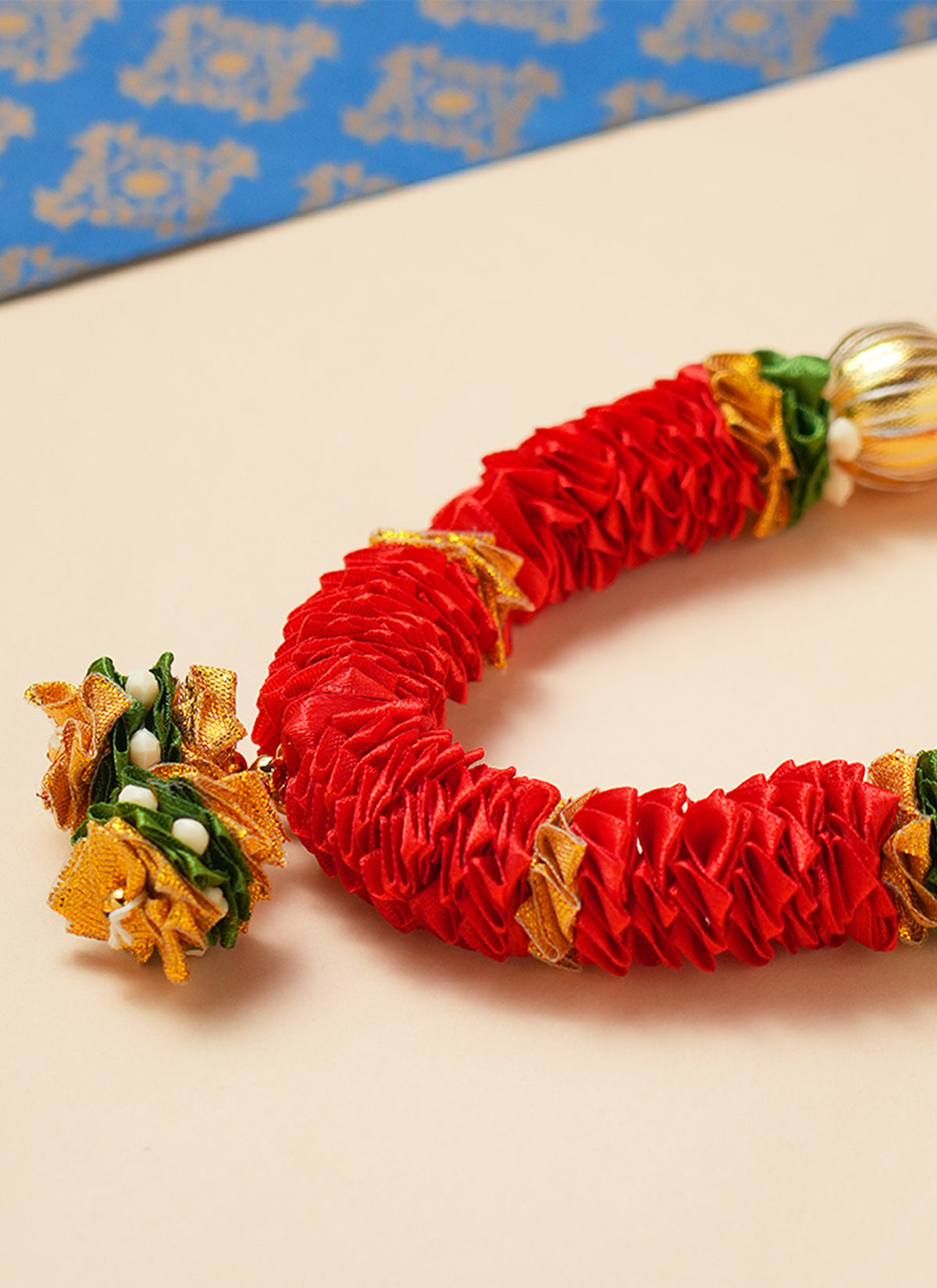 Madhoor Har Garland Layered Dangle Red 12 Inches 1 Piece