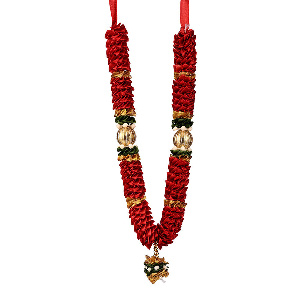 Madhoor Har Garland Layered Dangle Red 12 Inches 1 Piece
