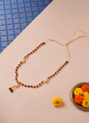 Madhoor Har Garland Rudraksha Pearl Brown 2 Step 1 Piece