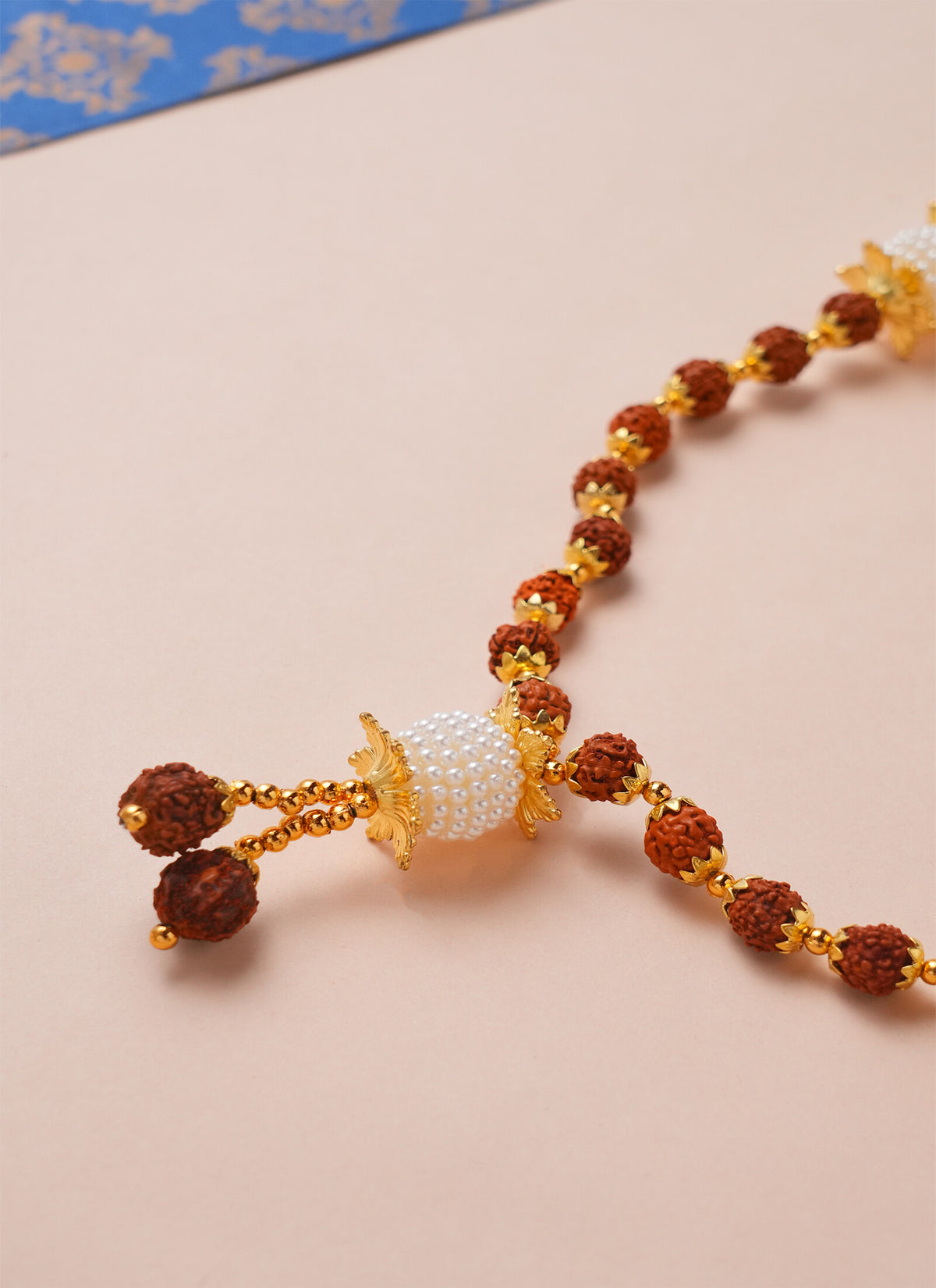 Madhoor Har Garland Rudraksha Pearl Brown 2 Step 1 Piece