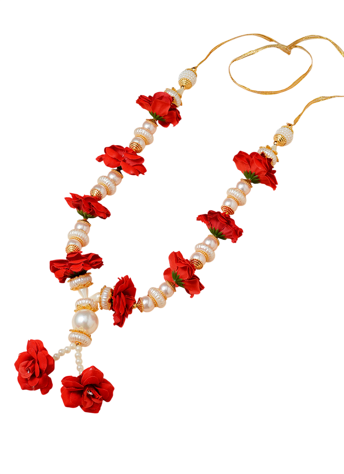 Madhoor Har Garland Rose Bead Red 1 Step 1 Piece