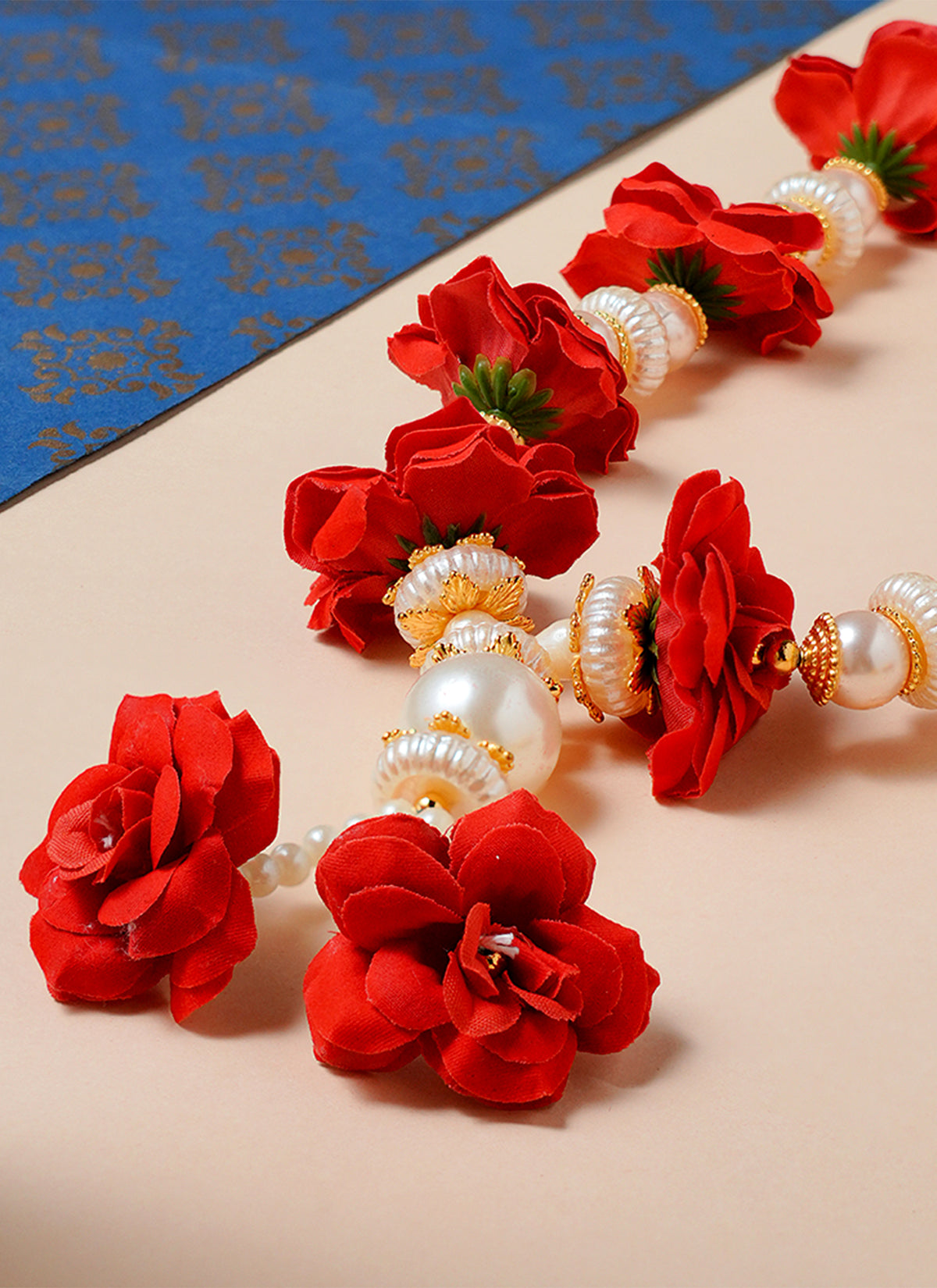 Madhoor Har Garland Rose Bead Red 1 Step 1 Piece