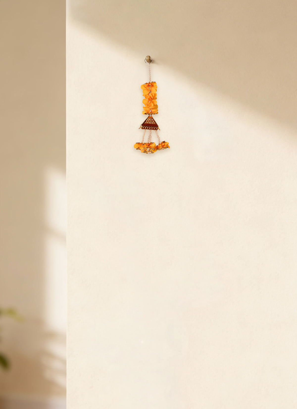 Madhoor Jhumka Tassels Hanging Orange 1 Feet