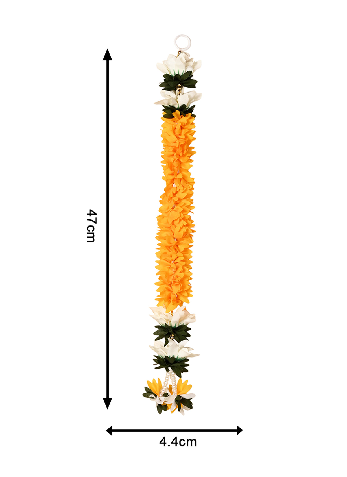 Madhoor Pearl Marigold Hanging 1.5 Feet 1 Piece