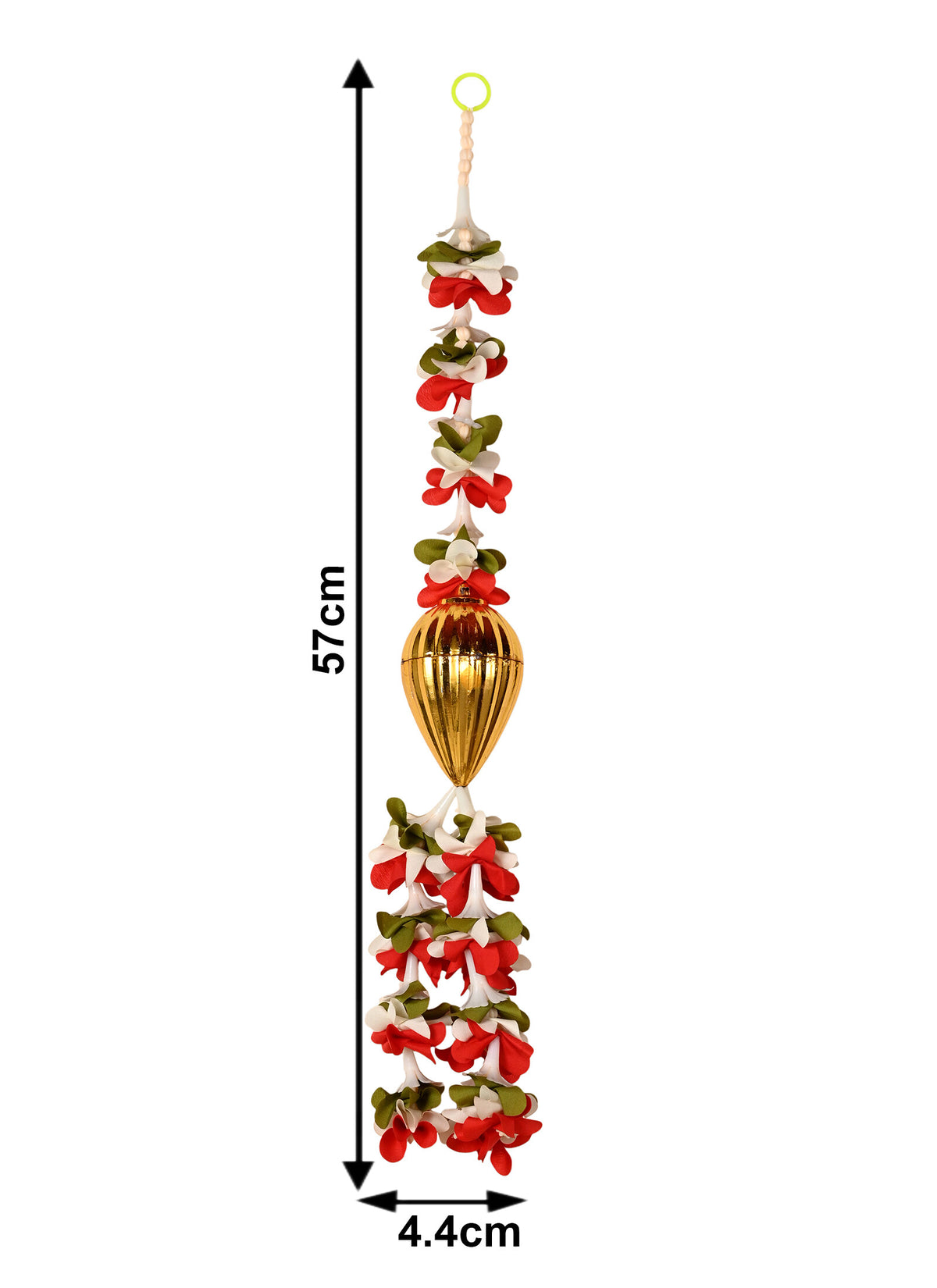 Madhoor Modak Petal Hanging Green White Red 1 Piece