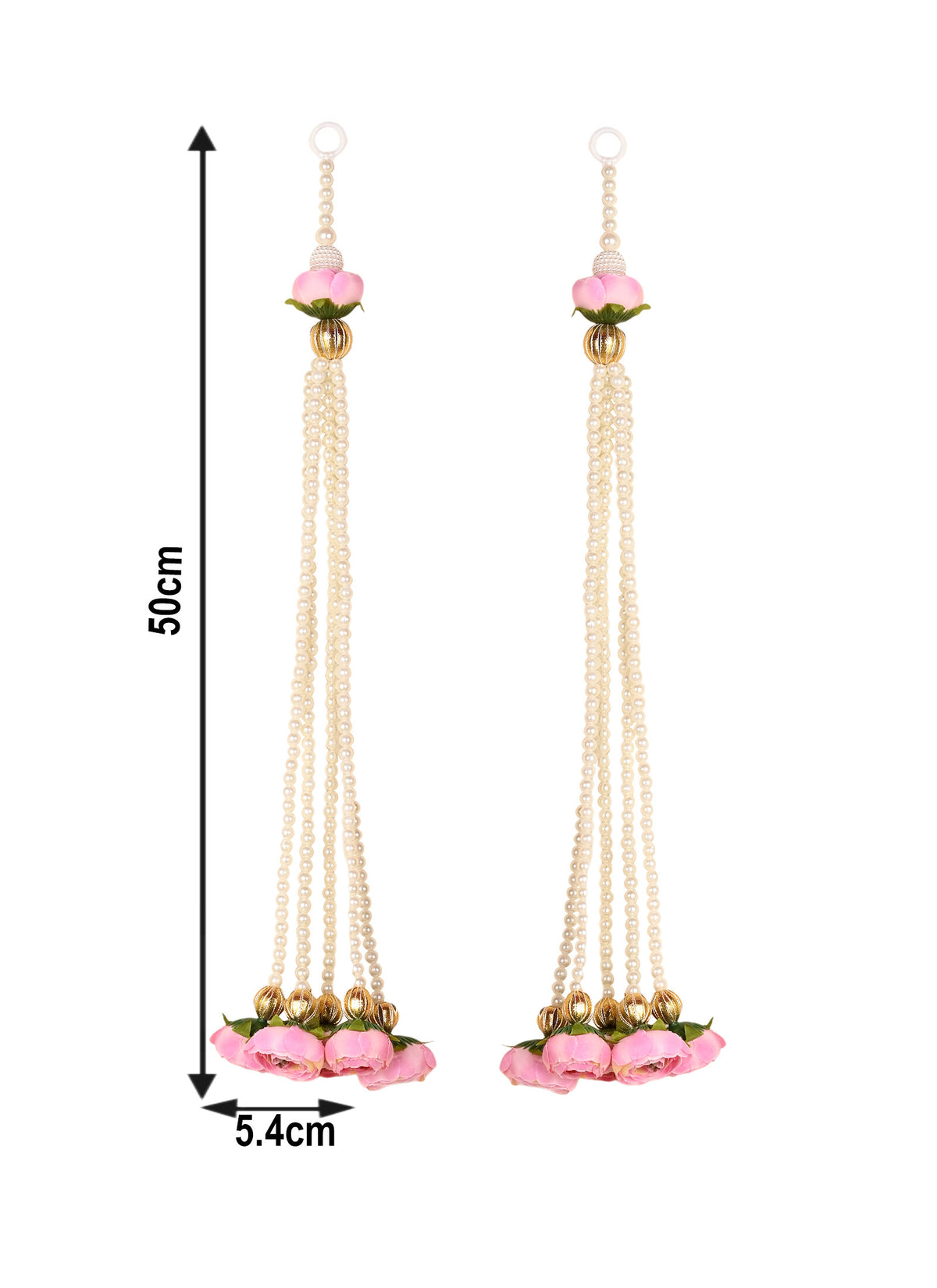 Madhoor Pearl Decro Hanging Rose Pink 20 Inches