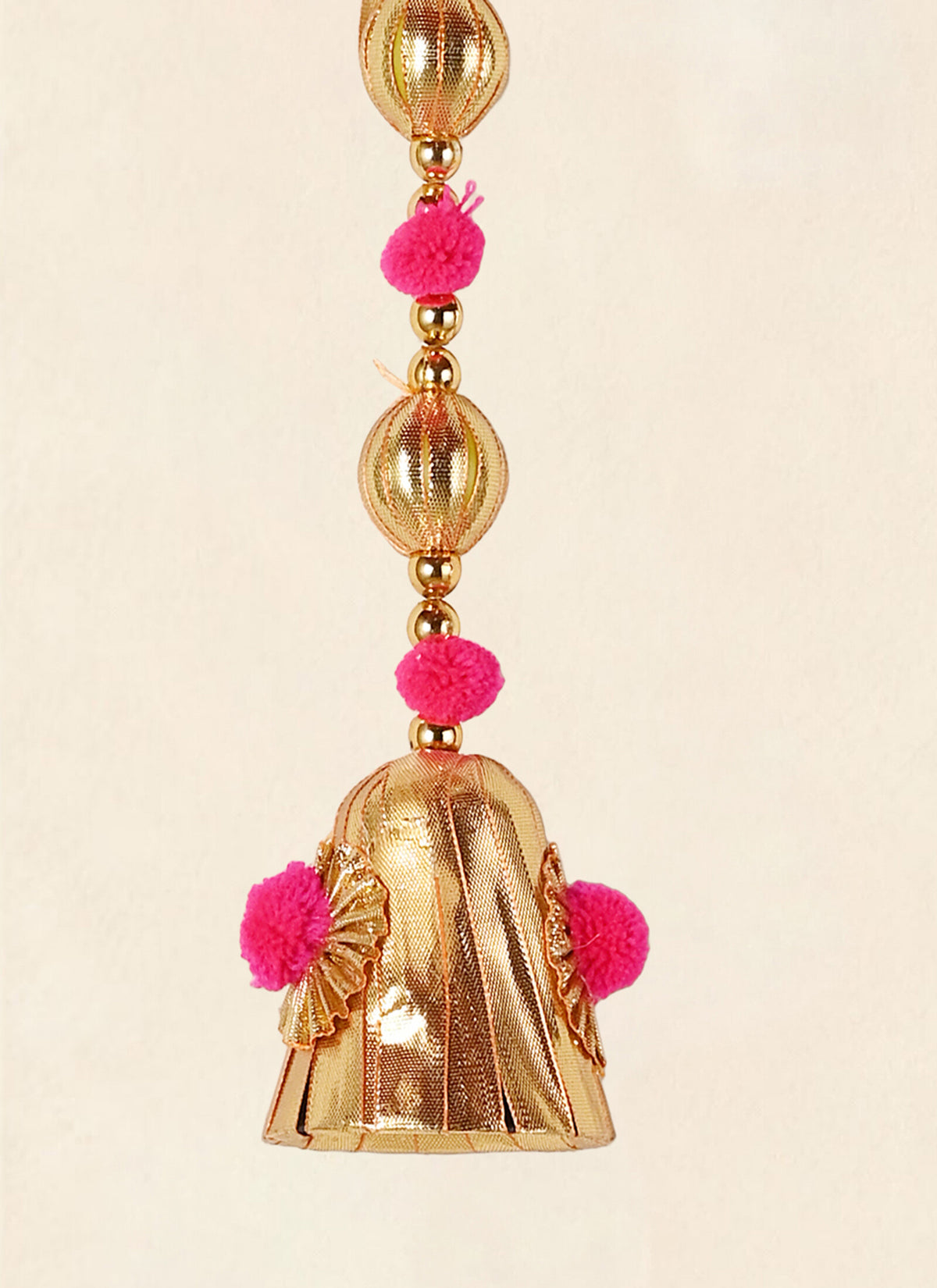 Madhoor Bead Tassel Hanging Rani Pink 1 Piece
