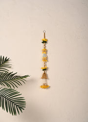 Madhoor Flower Bells Hanging Yellow 2 Feet 1 Piece