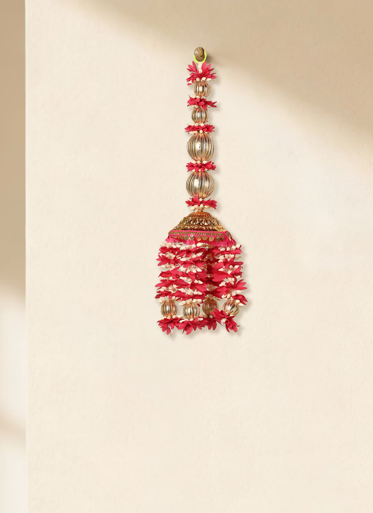 Madhoor Floral Hanging Rani Pink 1 Piece