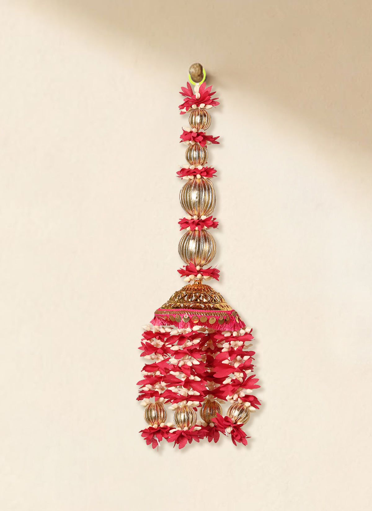 Madhoor Floral Hanging Rani Pink 1 Piece