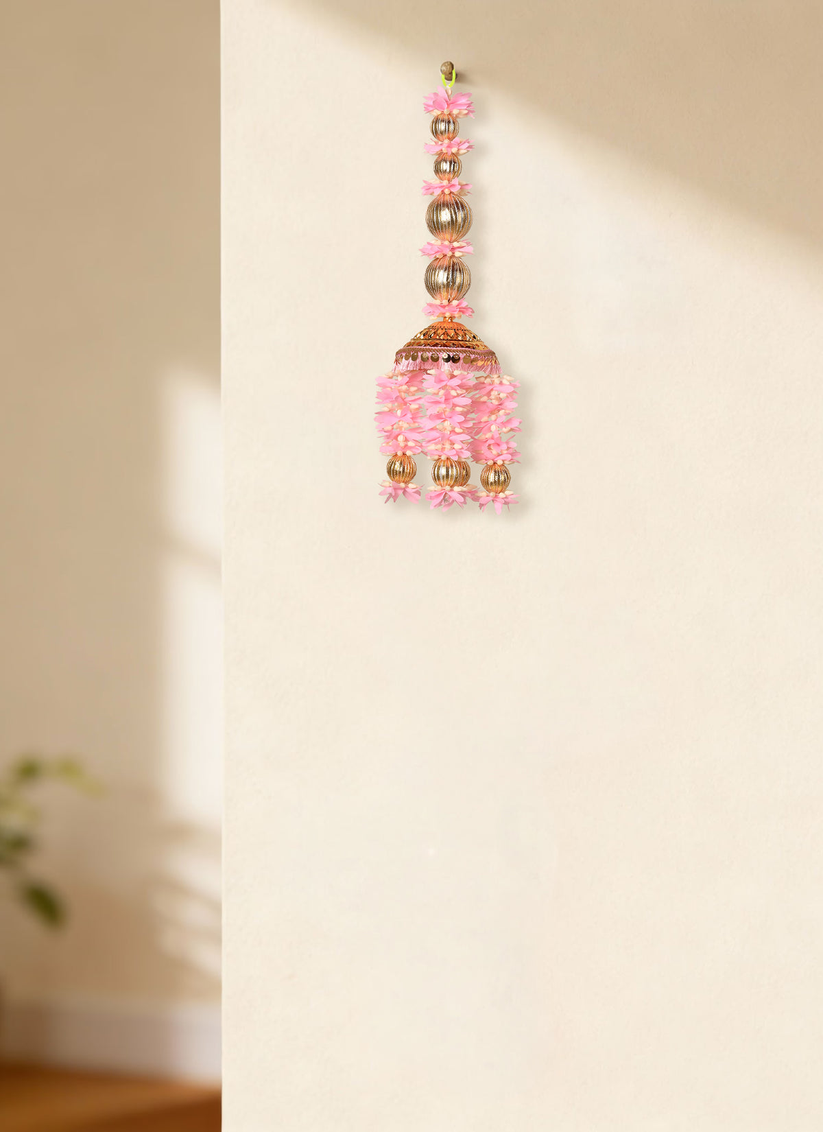Madhoor Floral Hanging White Pink 1 Piece