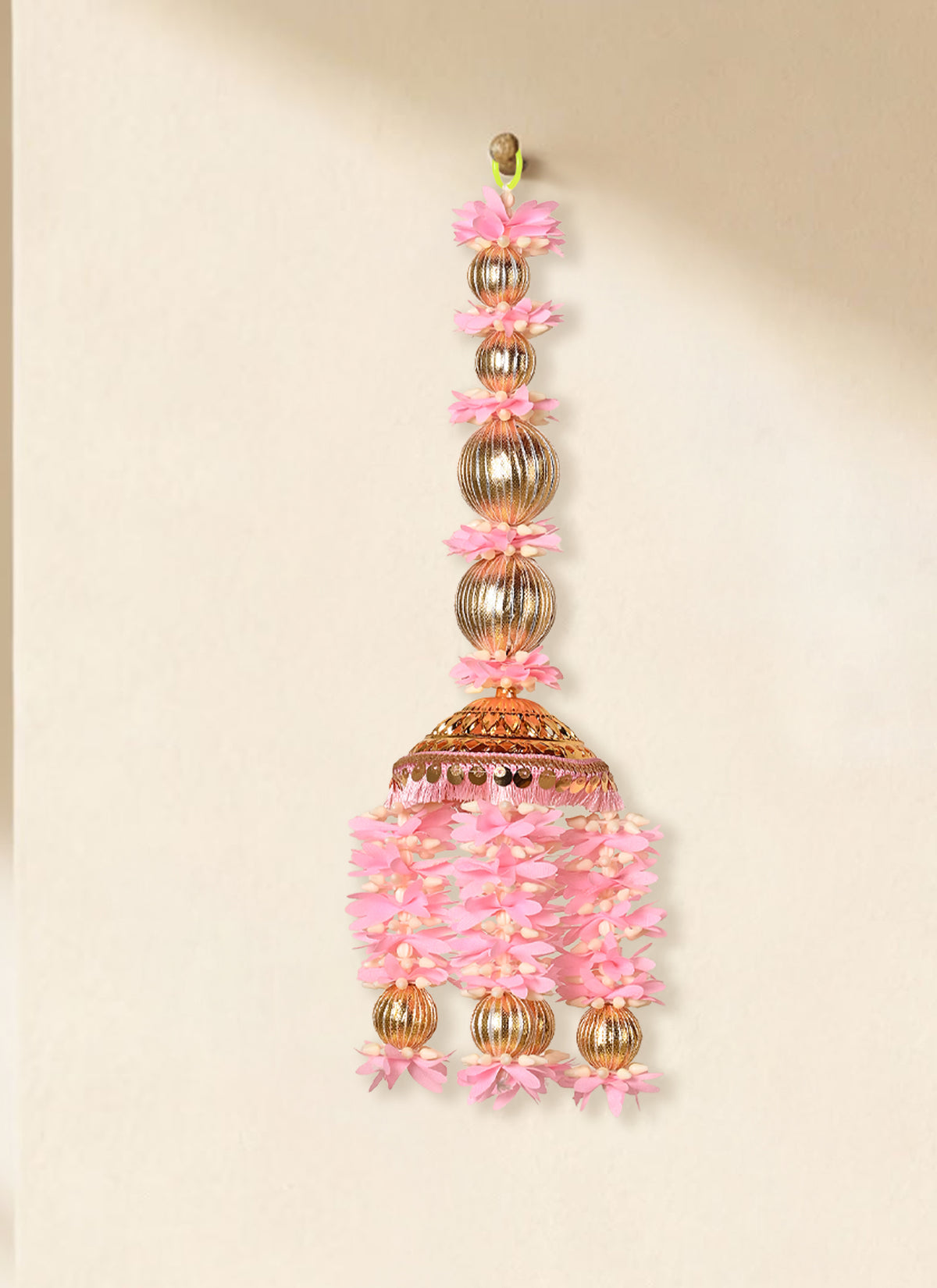 Madhoor Floral Hanging White Pink 1 Piece
