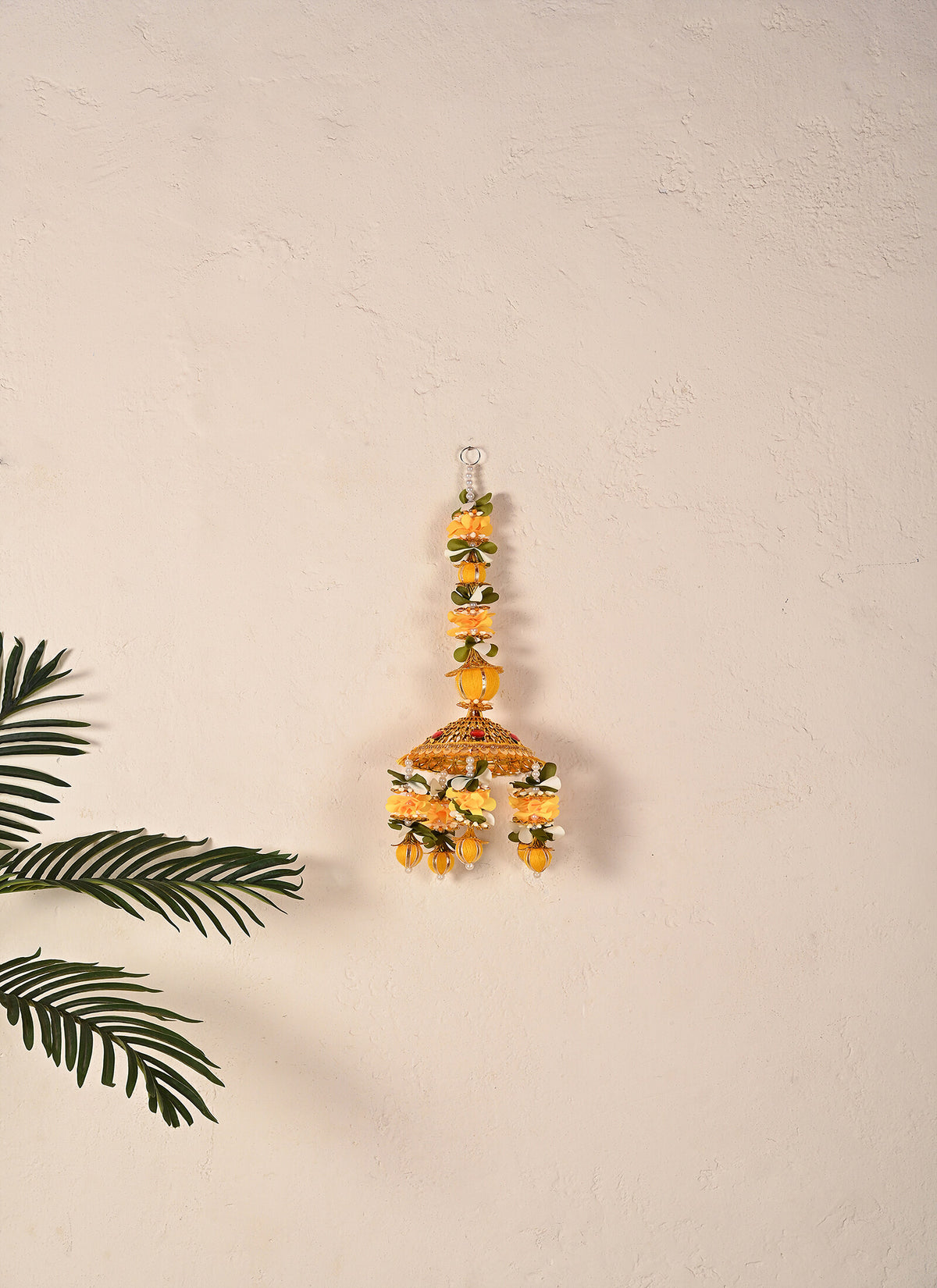 Madhoor Jhumka Tassel Hanging Yellow 1.5 Feet