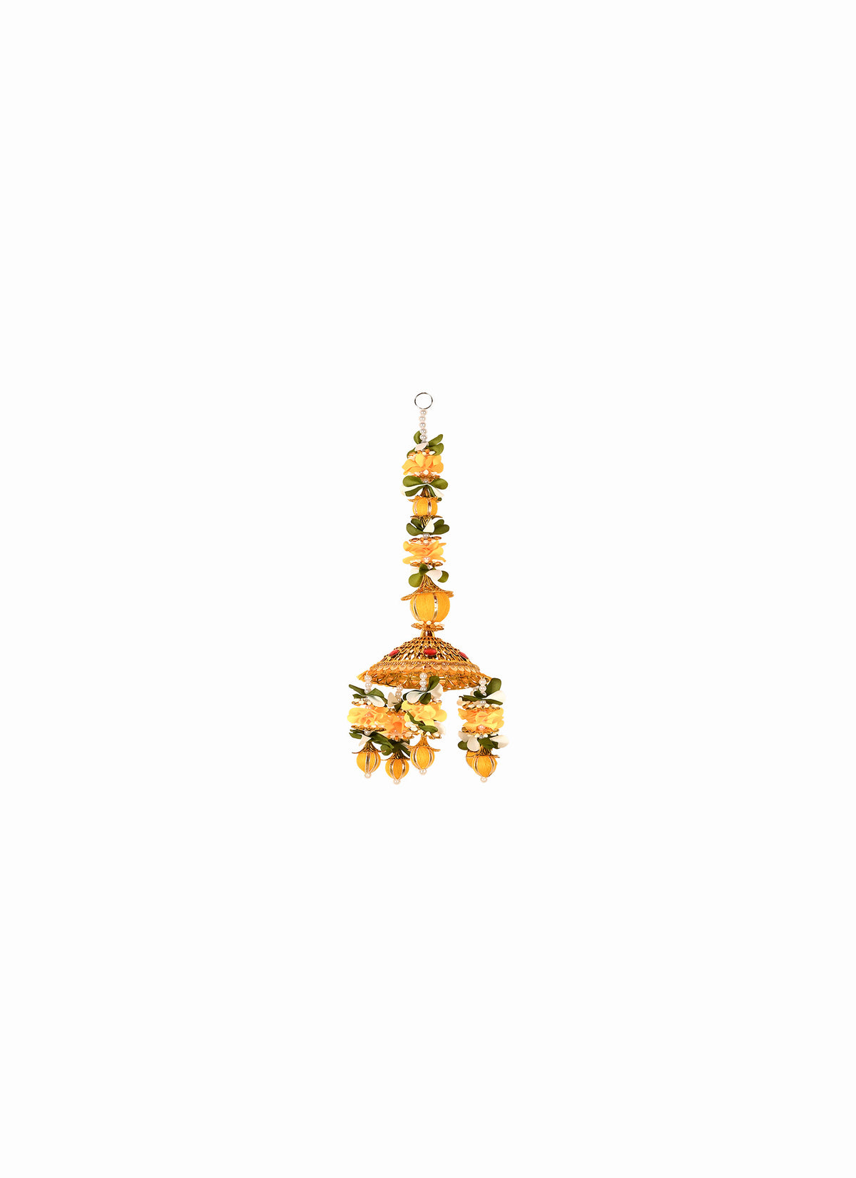 Madhoor Jhumka Tassel Hanging Yellow 1.5 Feet