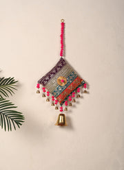 Madhoor Cushion Embroidery Hanging Yellow 30 Inches 1 Piece