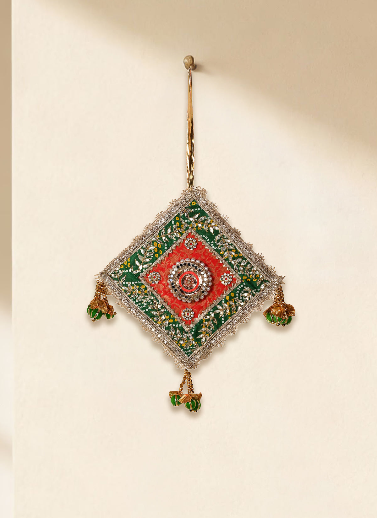 Madhoor Diamond Bead Tassel Hanging 12 Inches 1 Piece