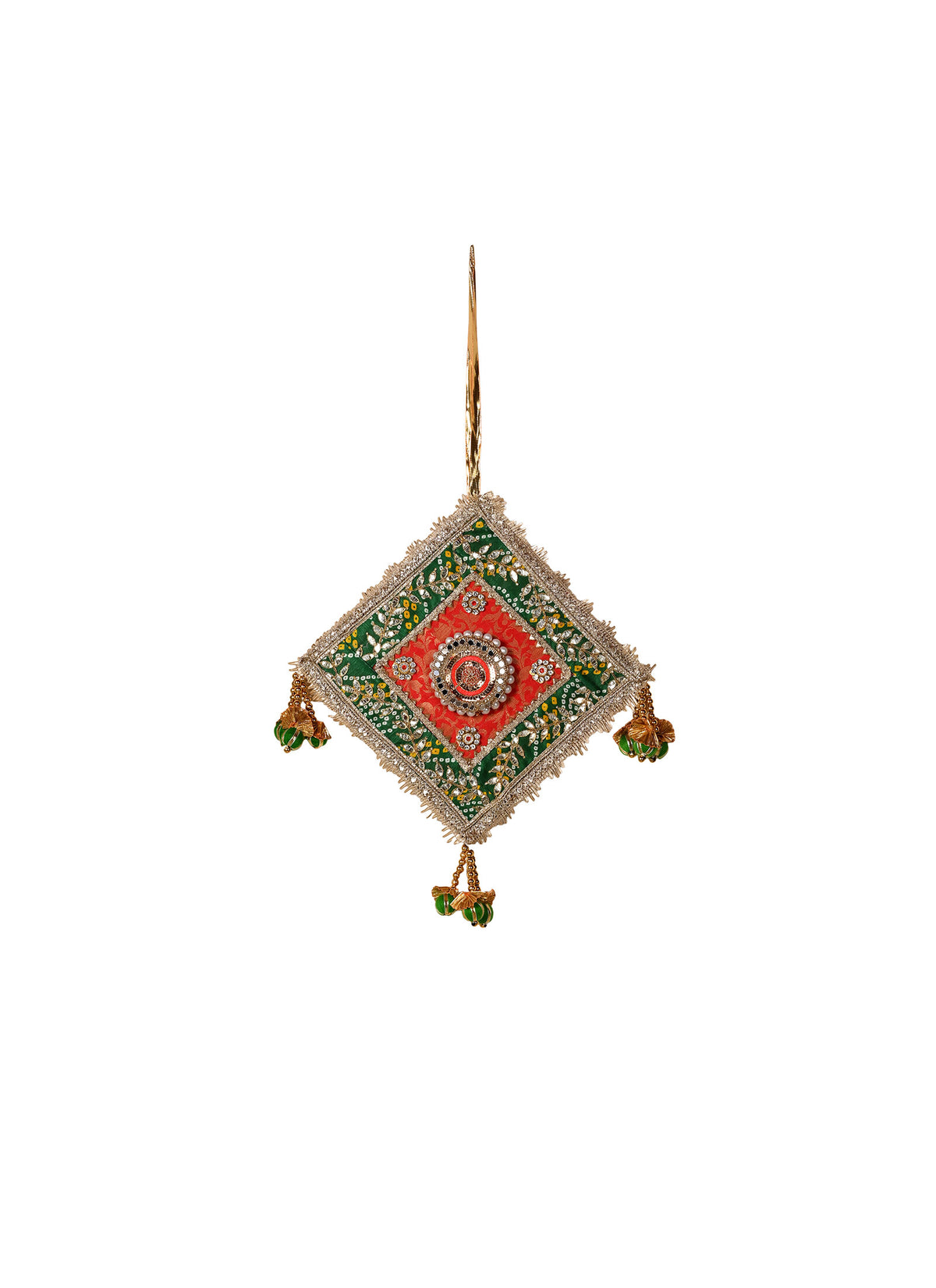 Madhoor Diamond Bead Tassel Hanging 12 Inches 1 Piece