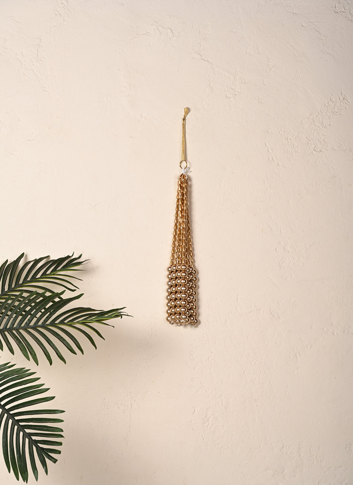 Madhoor Teardrop Strands Hanging Gold-Tone 1 Piece