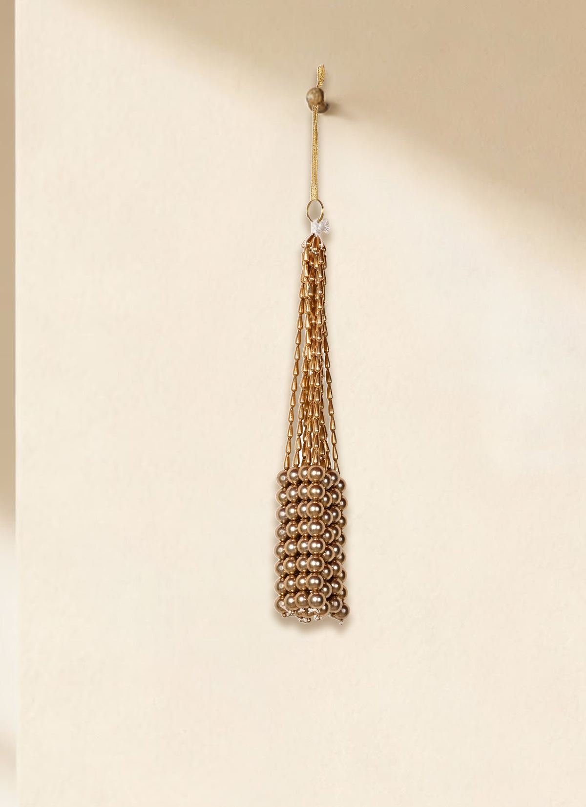 Madhoor Teardrop Strands Hanging Gold-Tone 1 Piece
