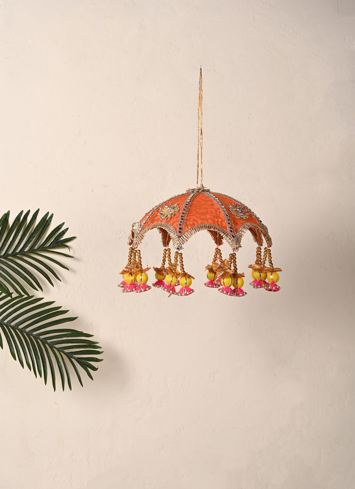 Madhoor Bead Arch Hanging Orange 12 Inches 1 Piece