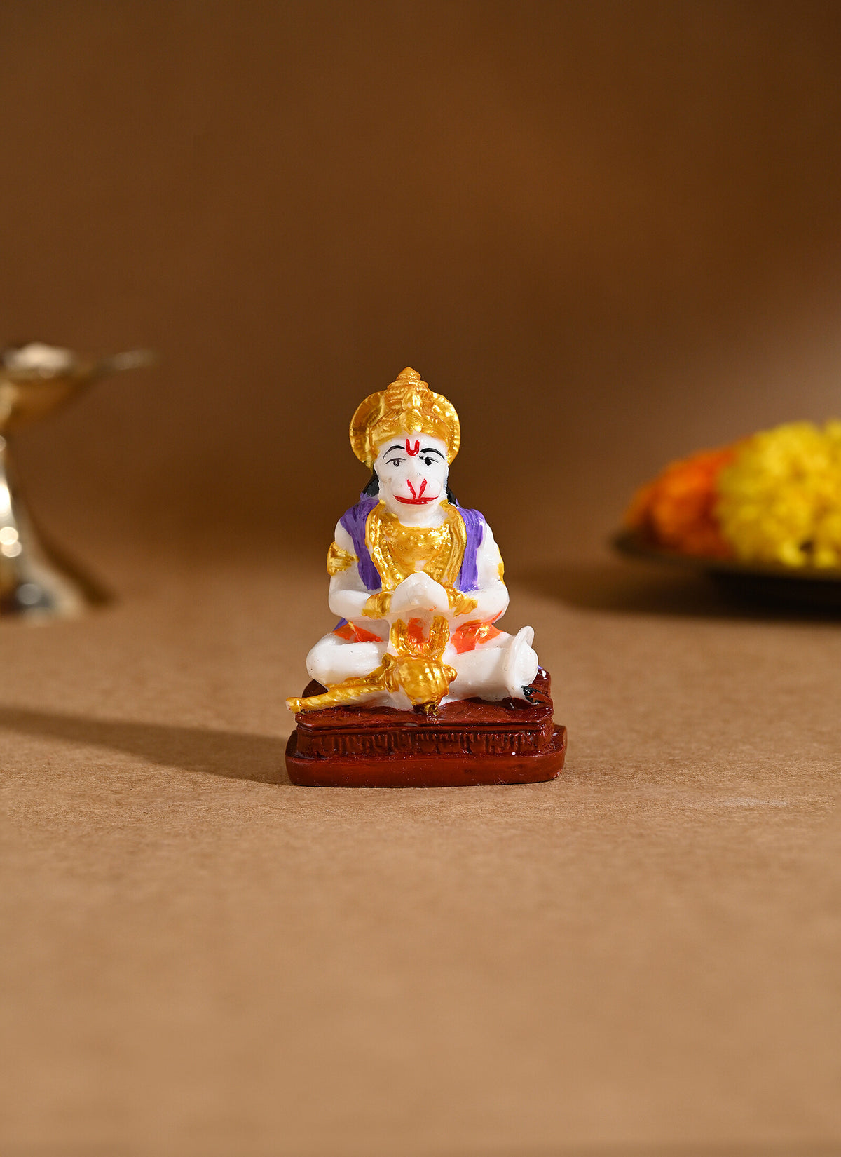 Madhoor Hanuman Gada Deity Idol Multicolour 1 Piece