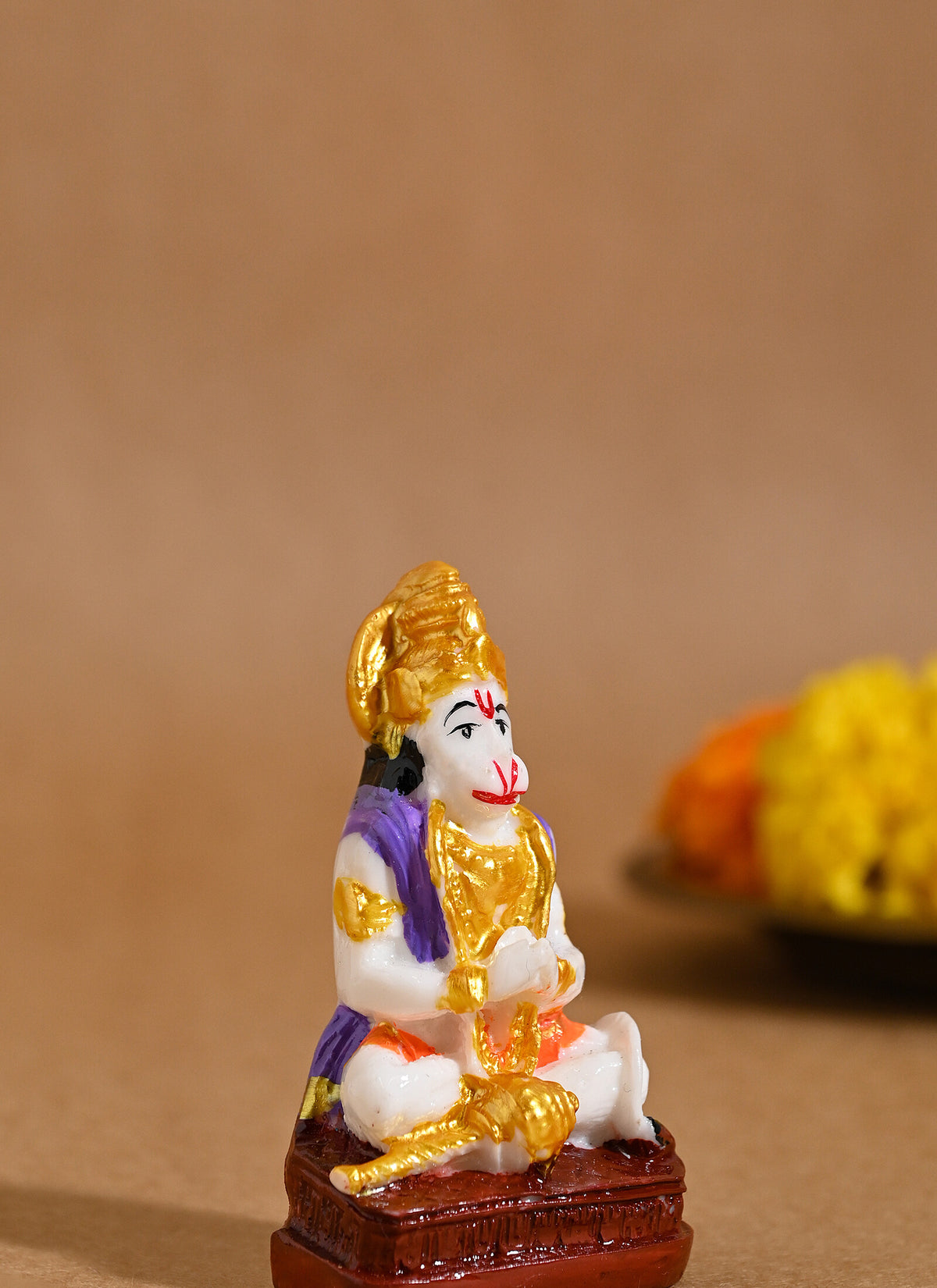 Madhoor Hanuman Gada Deity Idol Multicolour 1 Piece
